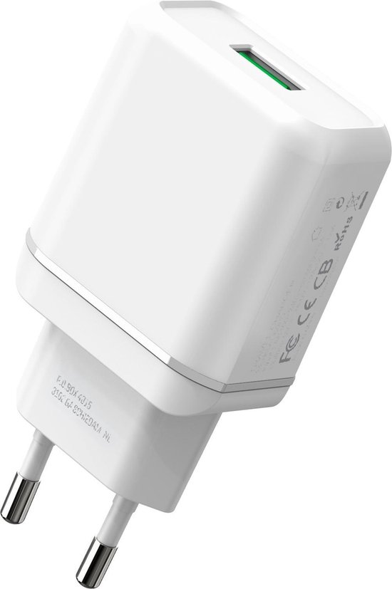 Quick Charge Oplaadstekker 15W USB Power oplader | Samsung Galaxy S21 / S20  -... | bol.com