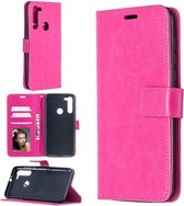 Portemonnee Book Case Hoesje Geschikt voor: Motorola Moto One Fusion Plus -  roze