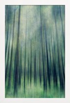 JUNIQE - Poster in houten lijst Green Woods Ascent -40x60 /Groen &