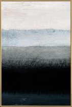 JUNIQE - Poster met kunststof lijst Shades of Grey -20x30 /Grijs & Wit