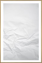 JUNIQE - Poster met kunststof lijst Paper Landscape -40x60 /Grijs &