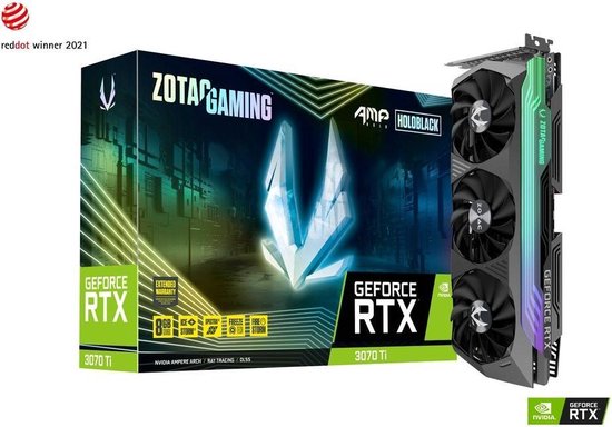 ZOTAC GAMING GeForce RTX 3070 Ti AMP Holo - Carte Vidéo - 8 GB GDDR6X -  PCIe 4.0 x16 -... | bol.com