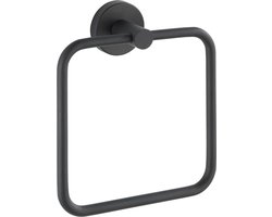 Wenko Anneau porte-serviettes Bosio Noir