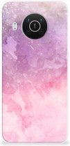 Telefoonhoesje Nokia X10 | X20 Silicone Back Cover Pink Purple Paint