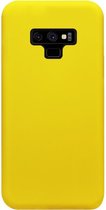 - ADEL Siliconen Back Cover Softcase Hoesje Geschikt voor Samsung Galaxy Note 9 - Geel