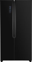 Frilec SBSRW012-040FB - Amerikaanse koelkast - Zwart