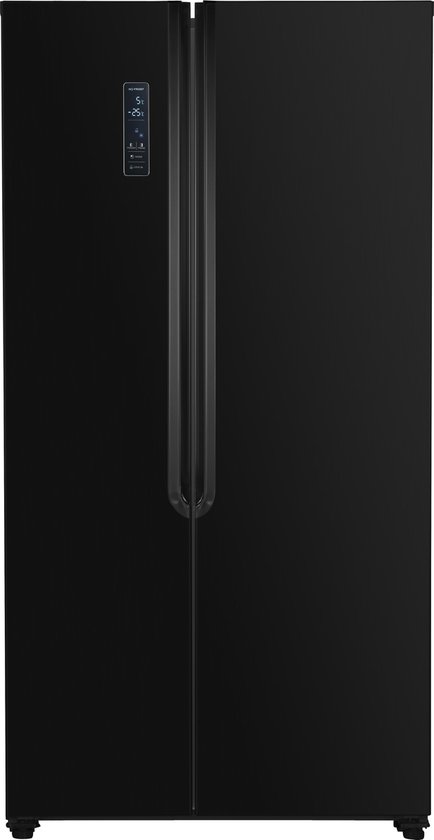 Koelkast: Frilec SBSRW012-040FB - Amerikaanse koelkast - Zwart, van het merk Frilec