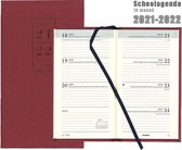 Brepols Schoolagenda 2021-2022 - Interplan 16M - Nature - Rood - 9 x 16 cm