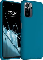 kwmobile telefoonhoesje geschikt voor Xiaomi Redmi Note 10 / Note 10S - Hoesje voor smartphone - Back cover in Caribisch blauw