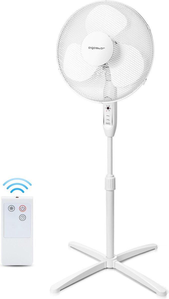Aigostar Dandelion 33JTQ - Statiefventilator - Wit