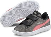 Puma Smash V2 Glitz Glam meisjes sneakers - Zwart - Maat 34