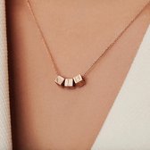 Isabel Bernard La Concorde Dames Ketting Goud - Roségoudkleurig