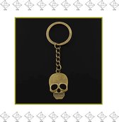 EPIN B.V. | Doodskop Sleutelhanger | Skull Goud