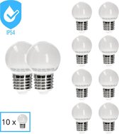 Proventa 10 x LED lampen voor buiten met E27 fitting - Voordeelverpakking - IP44
