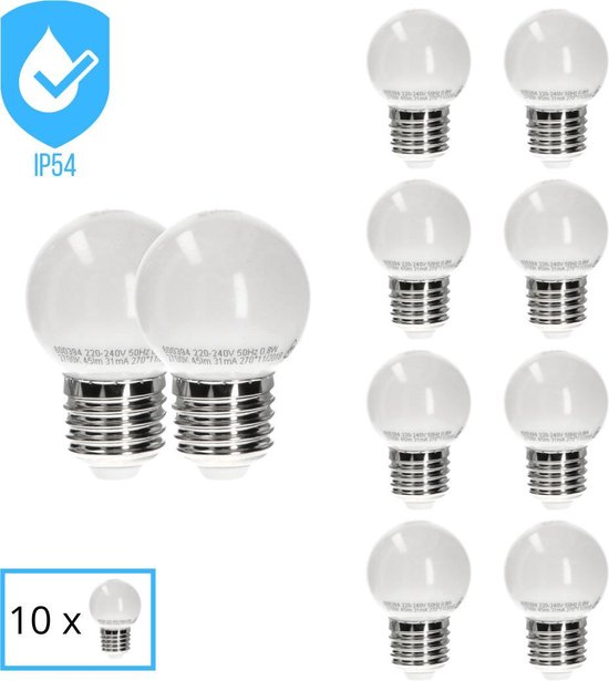 Proventa LED lampen voor buiten met E27 fitting - IP54 - Voordeelverpakking  - 10 x... | bol.com