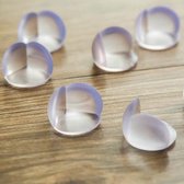 4 ronde siliconen hoekbeschermers voor baby's en kleine kinderen - Voor hoeken van tafels, kasten, etc