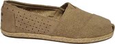 Toms Classic Moroccan Rope Sole Espadrille Dames 10008029 Oxford Tan Suede Maat 36,5