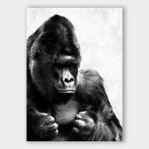 Poster Light Gorilla - Papier - Meerdere Afmetingen & Prijzen | Wanddecoratie - Interieur - Art - Wonen - Schilderij - Kunst