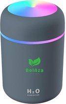 BelAza Luchtbevochtiger - Humidifier met Aromatherapie - Etherische Olie Diffuser Babykamer - Luchtbevochtiger en Diffuser - Lucht Bevochtiger en Aromadiffuser - Grijs