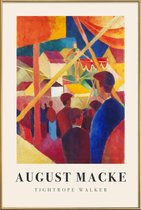 JUNIQE - Poster met kunststof lijst Macke - Tightrope Walker -60x90