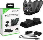 Duo-oplaadstandaard + 2 batterijen voor XBOX One One X en One S
