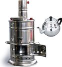 YunusOnline - Houtskool Samowar Kömürlü Odun Semaver Picknick Theekoker € 24,99