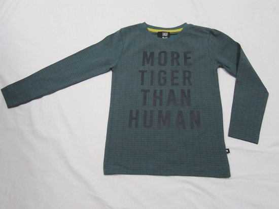 rumbl , tshirt lange mouw , jongen , groen ,more tiger than human , 116 /122