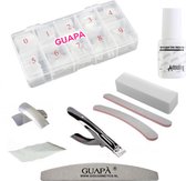 GUAPÀ - Uitgebreide nagelverlenging set voor Acryl en Gel Nagels - Compleet Transparant Nepnagels Pakket