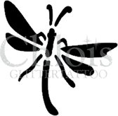 Chloïs Glittertattoo Sjabloon 5 Stuks - Dragonfly - CH1600 - 5 stuks gelijke zelfklevende sjablonen in verpakking - Geschikt voor 5 Tattoos - Nep Tattoo - Geschikt voor Glitter Tat