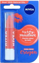 Nivea Long Lasting Moisture Intense Colour Lip Balm - Coral Crush