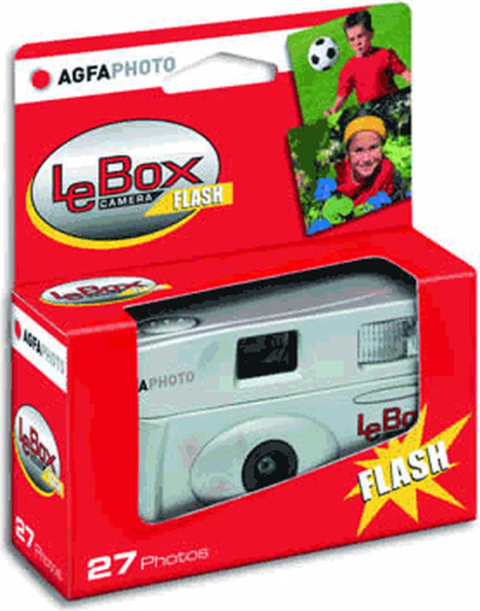 LeBox wegwerpcamera met flits voor 27 foto's van AgfaPhoto — cadeau in Elektronica - foto 4