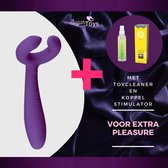 U type vibrator - Vibrator voor koppels - Sugartoys - Paars - Orgasme crème - Intense hoogtepunten - Seks Toys Pakket - Toycleaner - Stimulatie crème voor koppels - Anaal