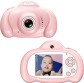 16.0 megapixel dual-camera 2.0 inch scherm cartoon HD digitale SLR-camera voor kinderen (roze)