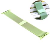 Voor Apple Watch Series 5 en 4 44 mm / 3 en 2 en 1 42 mm van kleur veranderende magnetische nylon horlogeband (groen)