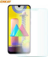 Voor Samsung Galaxy M31 / M21 10 PCS ENKAY Hat-Prince 0.26mm 9H 2.5D Curved Edge Tempered Glass Film