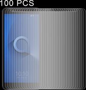 100 stuks 0,26 mm 9H 2,5D film van gehard glas voor Alcatel 1X