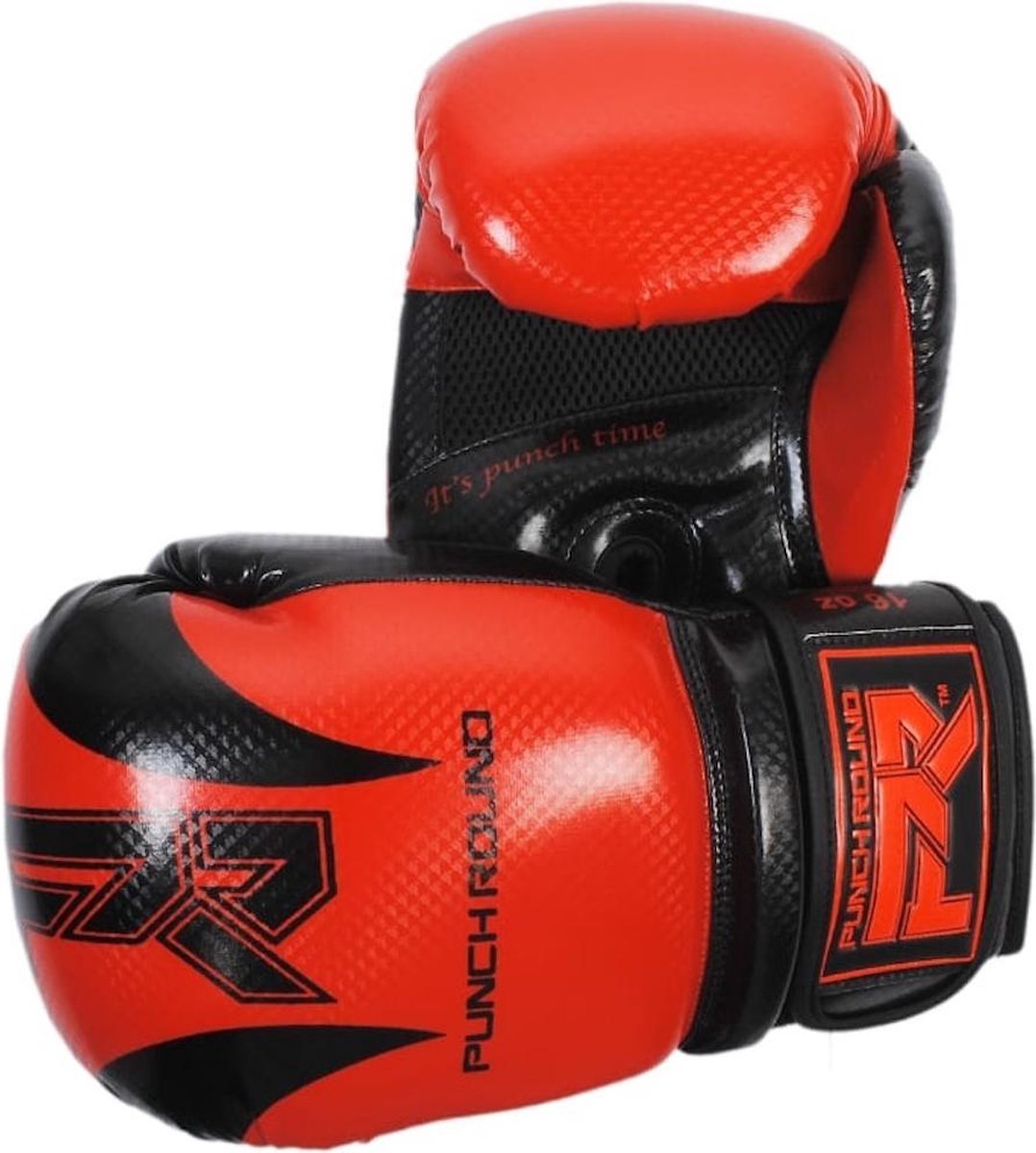 Punch Round Bokshandschoenen SLAM SDX Rood Zwart - 12 OZ