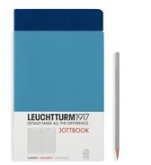 Leuchtturm1917 Double A5 Medium Jottbook Squared/Geruit Navy / Nordic Blue(set van 2)