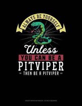 Always Be Yourself Unless You Can Be a Pitviper Then Be a Pitviper