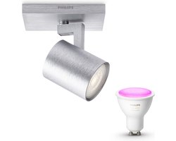 Philips Hue Runner Opbouwspot (Aluminium) - Wit en Gekleurd Licht - Wandspot of Plafondspot met 1…