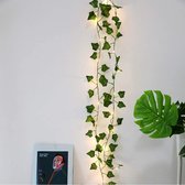 Lichtketting | Lichtsnoer | Klimop Slinger | Decoratie | 10 Meter | 100 LEDS | Groen | Batterij