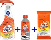 Mr Muscle Keuken reiniger spray + Cerafix Kookplaat + 50 schoonmaak keukendoekjes