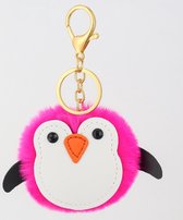 Pinguïn sleutelhanger | roze