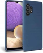 FONU Premium Siliconen Backcase Hoesje Samsung Galaxy A32 5G - Blauw
