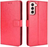 Fonu Booktype hoesje Samsung S21 Plus Rood