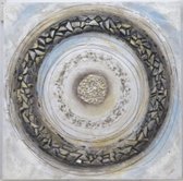 Origineel Canvas Schilderij - ca. 100x100 cm, 'Wervel'