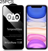 25 stuks schokbestendige anti-brekende randairbag gehard glasfolie voor iPhone 11