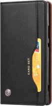 Kneed Skin Texture Horizontale Flip Leather Case voor Sony Xperia XA2 Ultra, met fotolijst & houder & kaartsleuven & portemonnee (zwart)