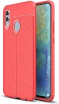 Litchi Texture TPU schokbestendig hoesje voor Huawei Honor 10 Lite / P Smart 2019 (rood)