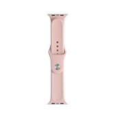 Voor Apple Watch Series 6 & SE & 5 & 4 40 mm / 3 & 2 & 1 38 mm Mutural vloeibare siliconen horlogeband (roze)